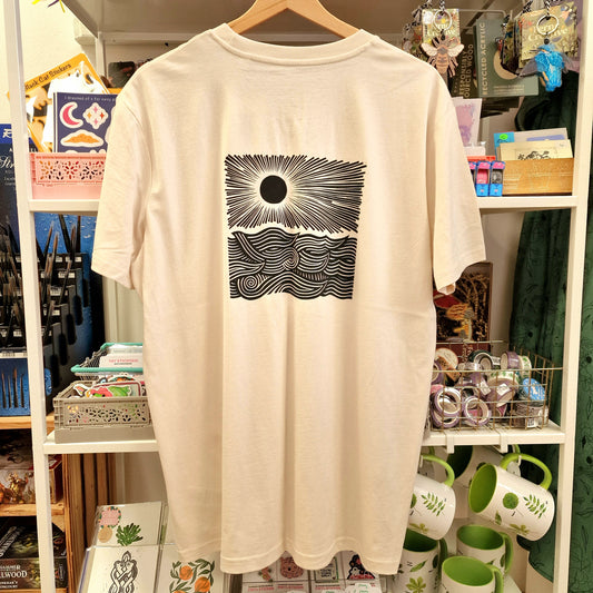 Get Lost Screen Printed Off White T-shirt