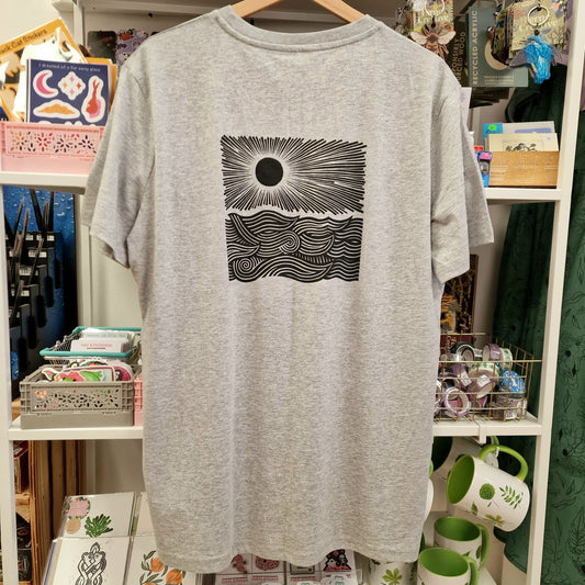 Get Lost Screen Printed Grey T-shirts