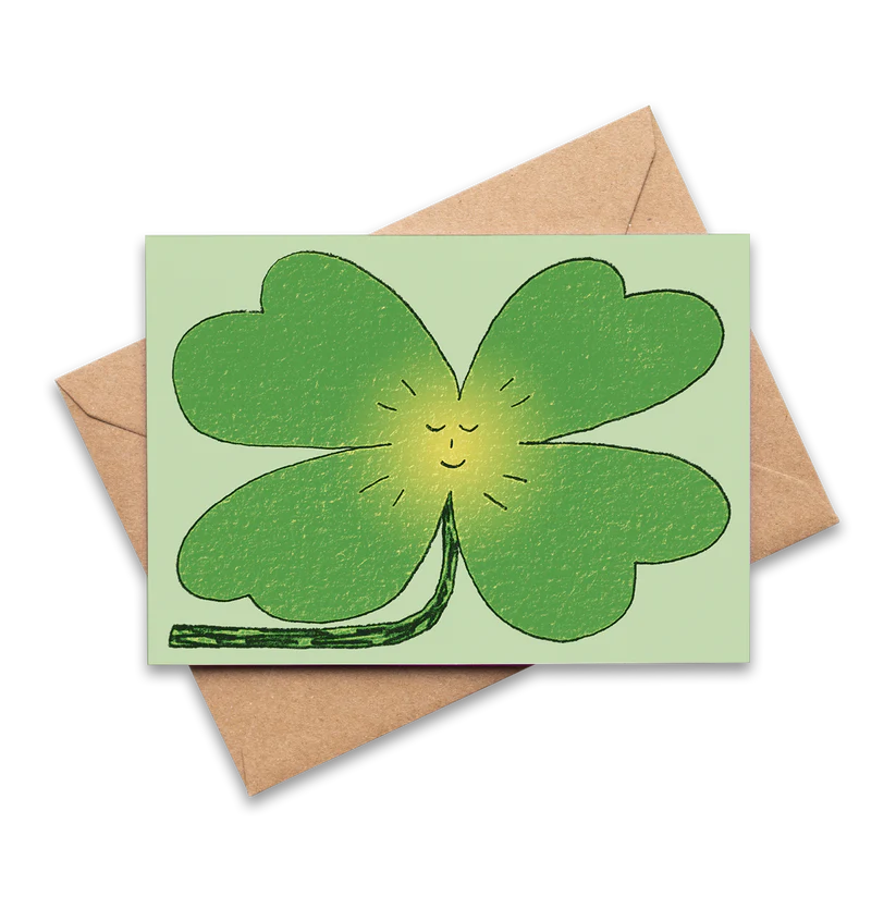 Four-Leaf Clover of Good Luck Card