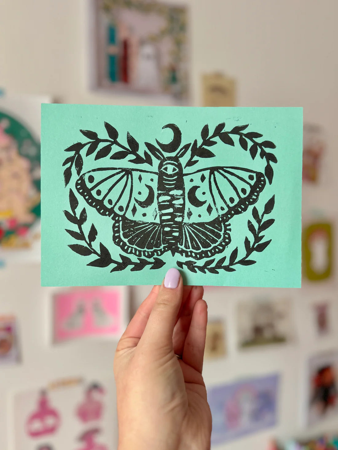 Moon Moth A5 Print