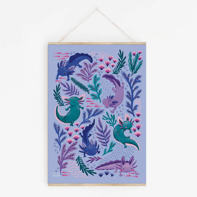 Axolotl A4 Print
