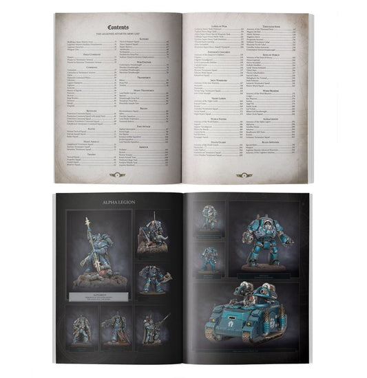HORUS HERESY: LIBER HERETICUS TRAITOR LEGIONES ASTRTES ARMY BOOK