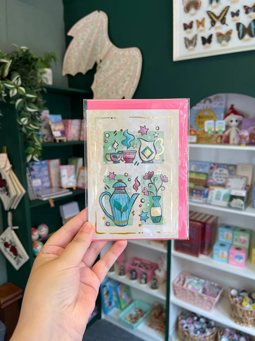 Afternoon Tea Foiled Card