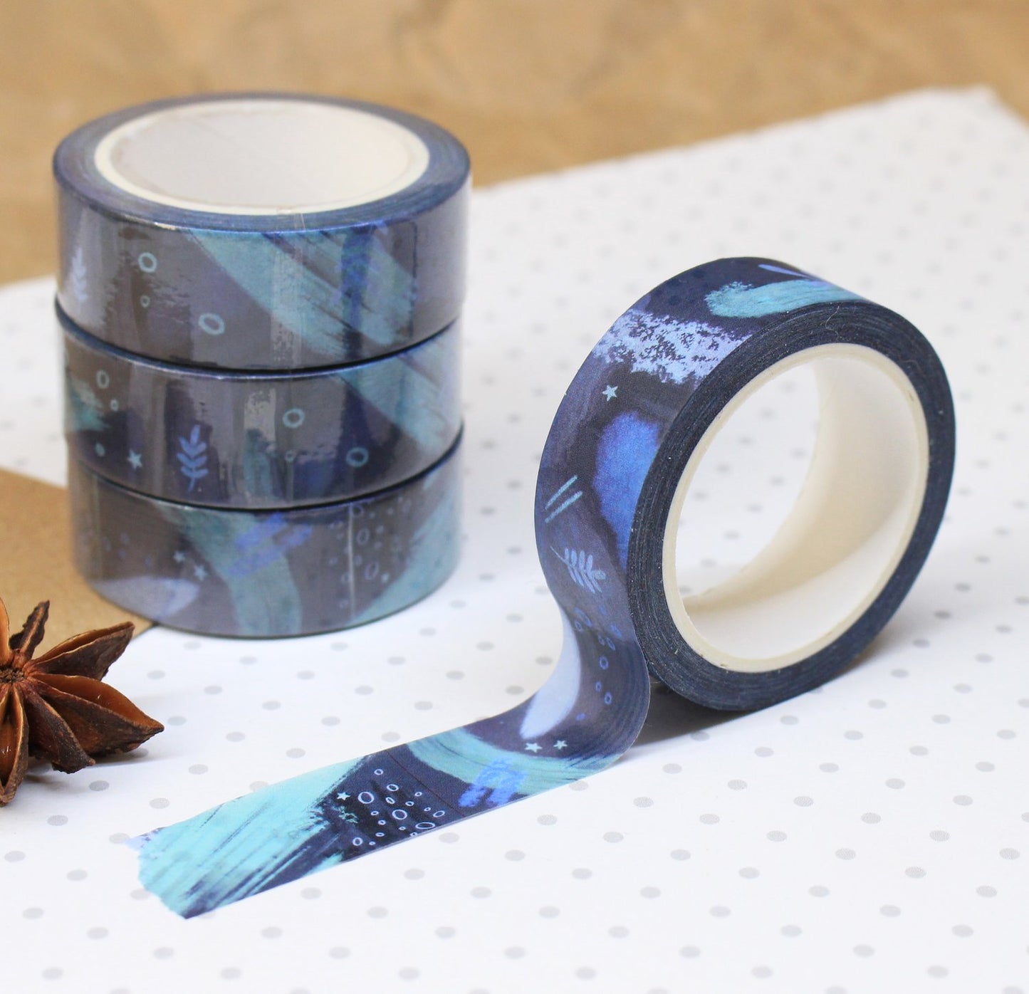 Blue Abstract Washi Tape