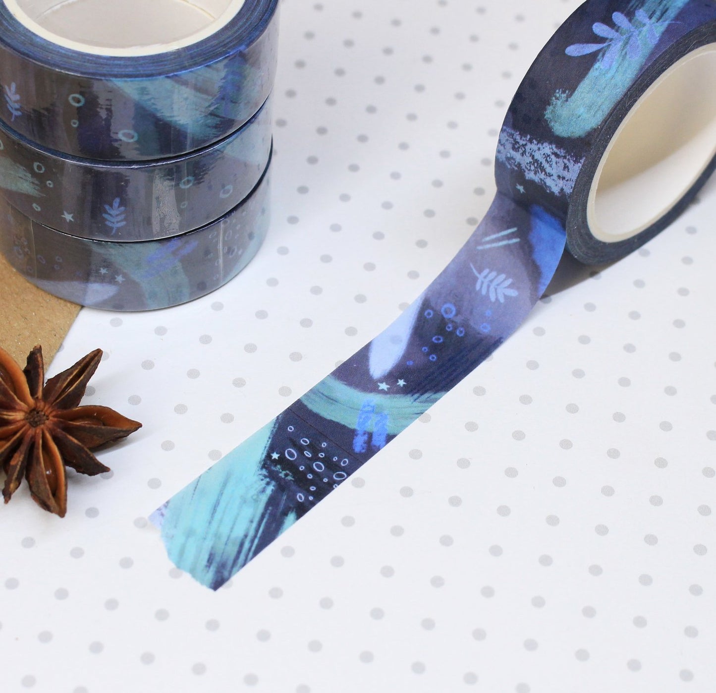 Blue Abstract Washi Tape