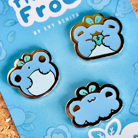 Froot Frog Enamel Pin Set