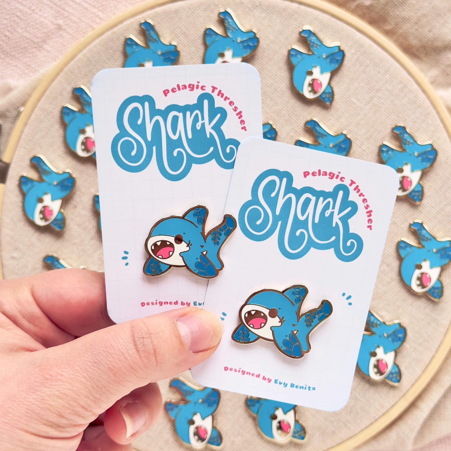 Thresher Shark Enamel Pin