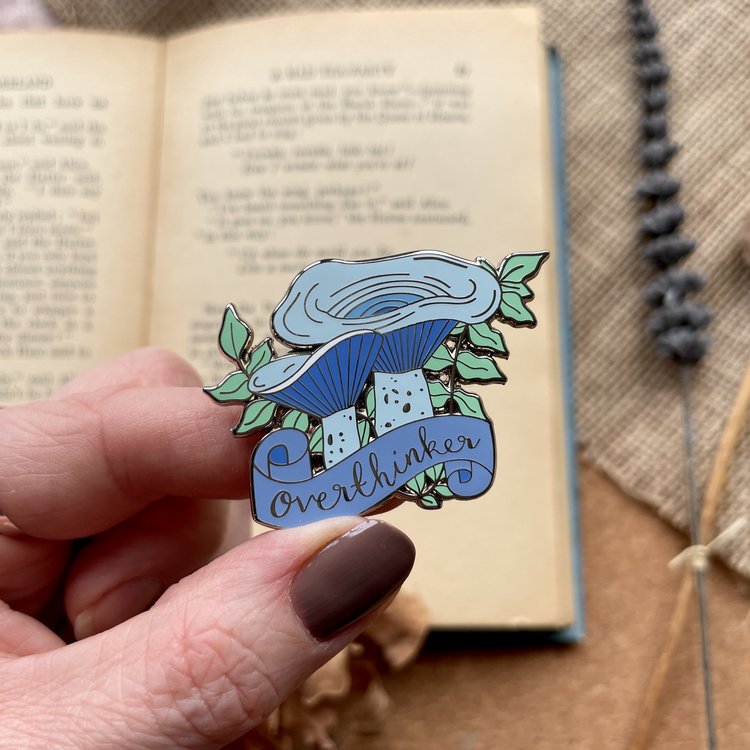 Indigo Milkcap Enamel Pin
