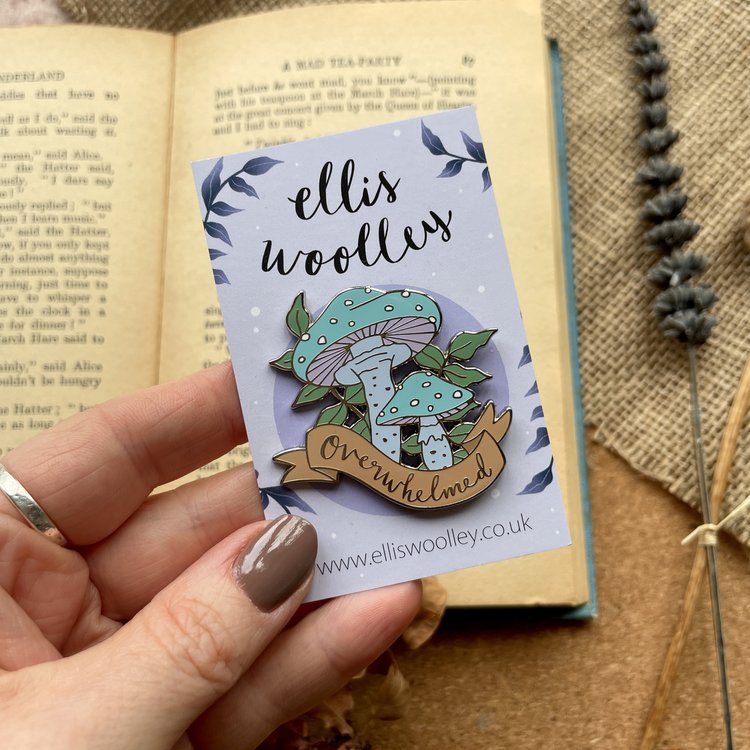Verdigris Agaric Enamel Pin