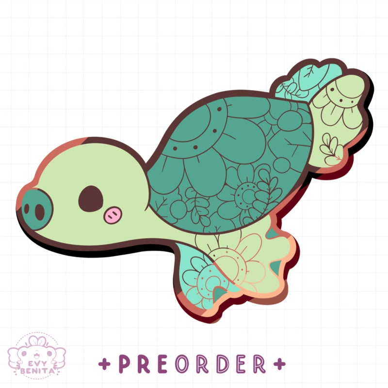Pig-Nosed River Turtle Enamel Pin