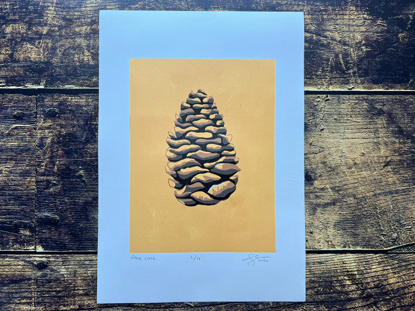 Pine Cone A4 Print