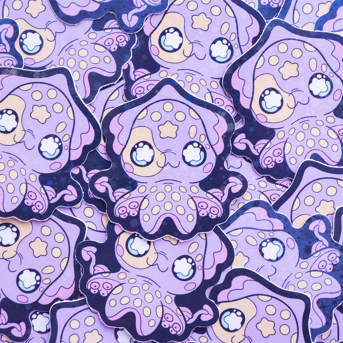 Firefly Squid Holographic Sticker