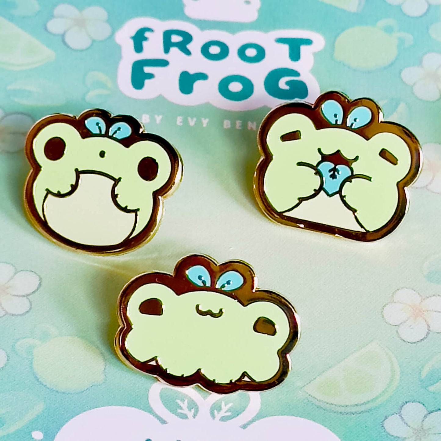 Froot Frog Enamel Pin Set