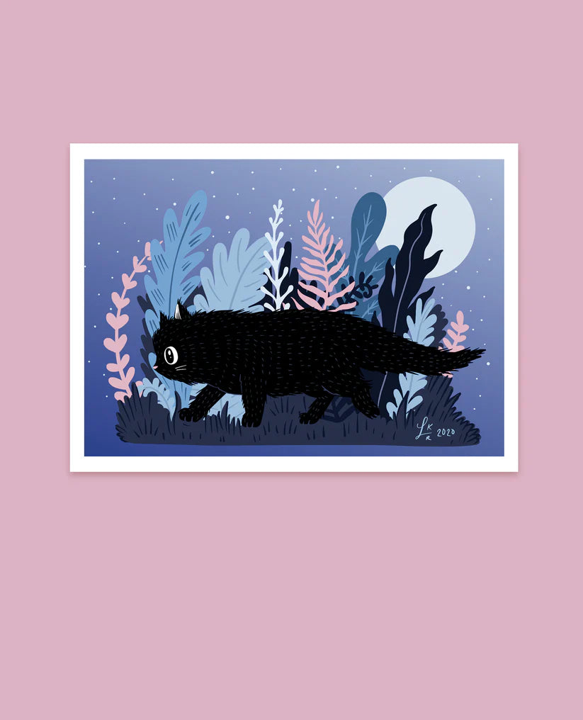 Midnight hunt A5 Print