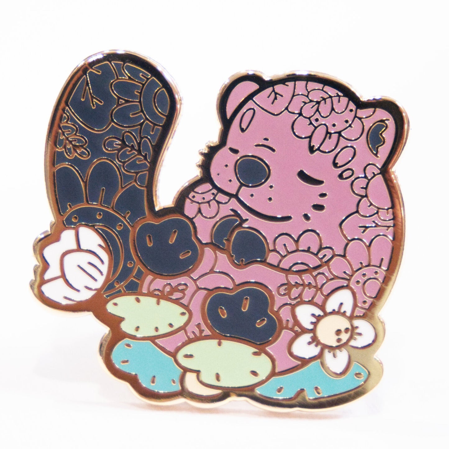 Sleepy River Beaver Enamel Pin