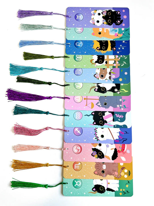 Zodiac Cat Bookmarks