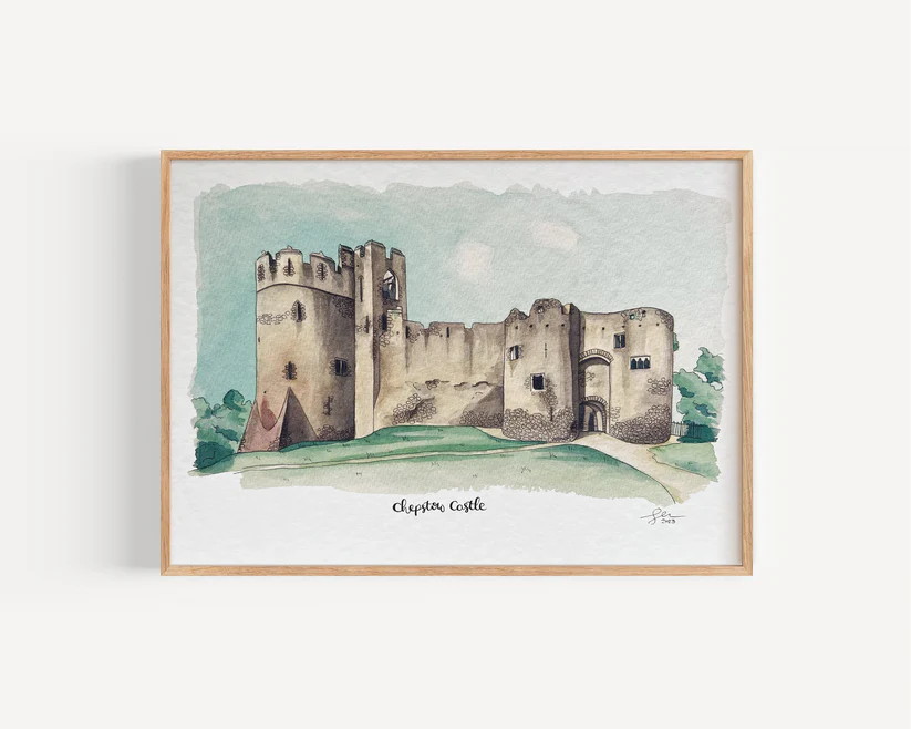 Chepstow Castle A4 Print