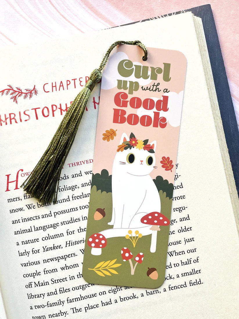 Curl Up With A Good Book Bookmark