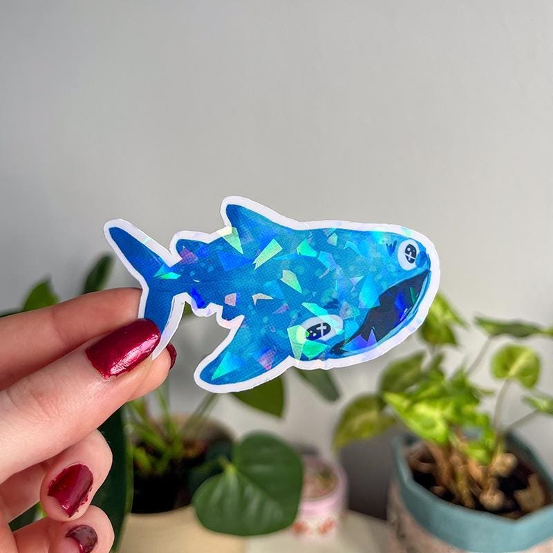 Sparkly Whale Shark Sticker