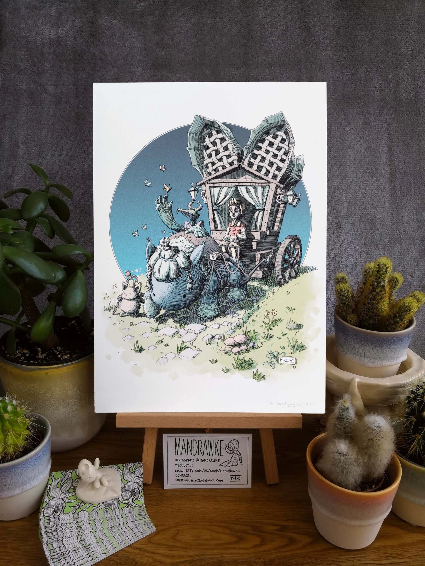 Crystal Caravan A4 Print