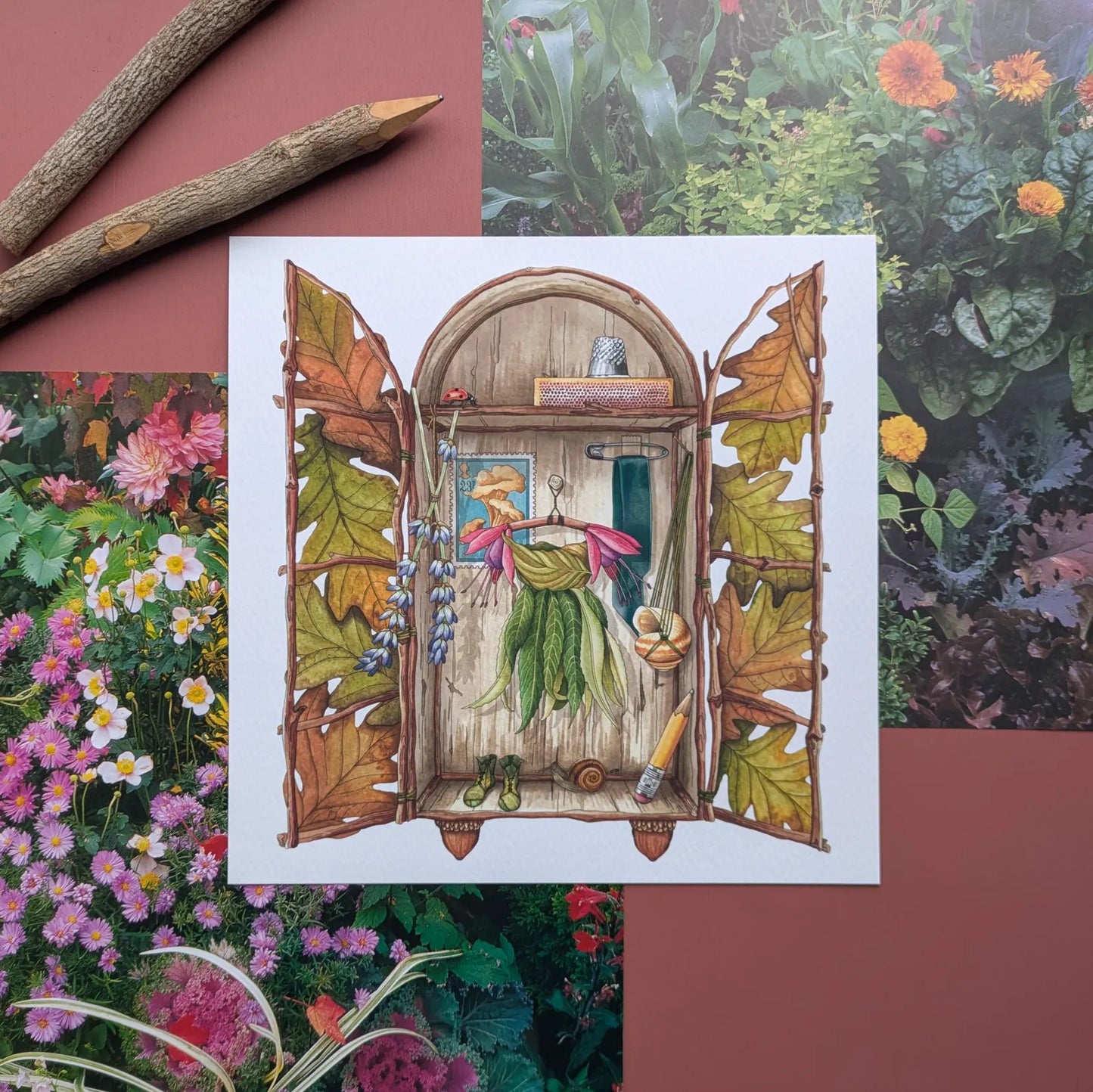 Fairy Wardrobe 210mm x 210mm Print