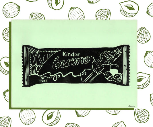 Kinder Bueno A5 Lino Print