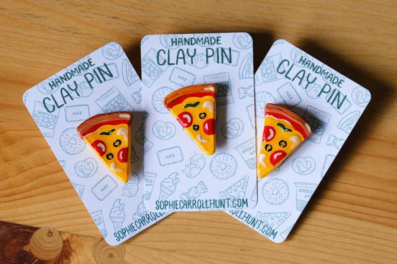 Handmade Clay Pins