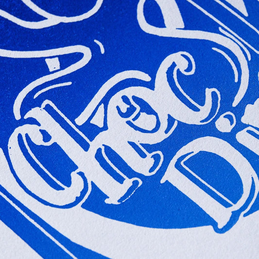 Choc Dip A5 Lino Print