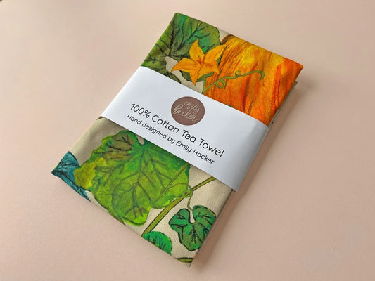 Squash Patch Tea Towel