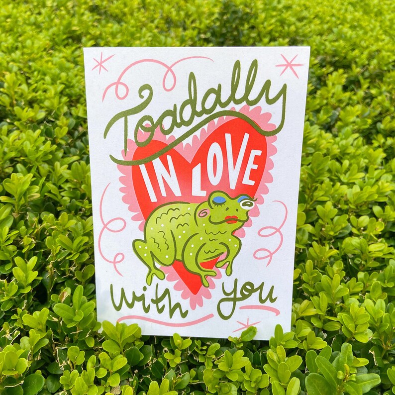 Toadally In Love With You Card