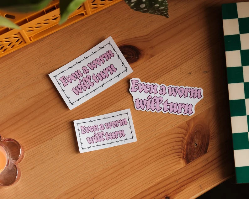 Worm Sticker