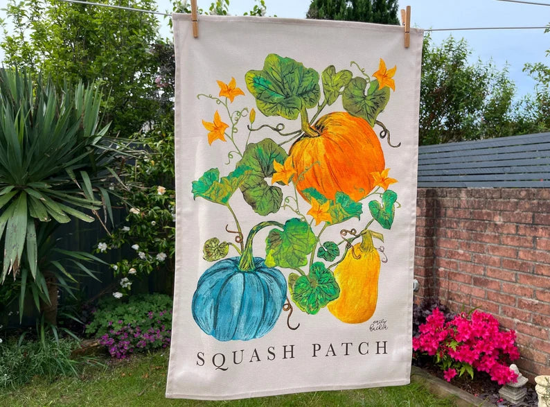 Squash Patch Tea Towel
