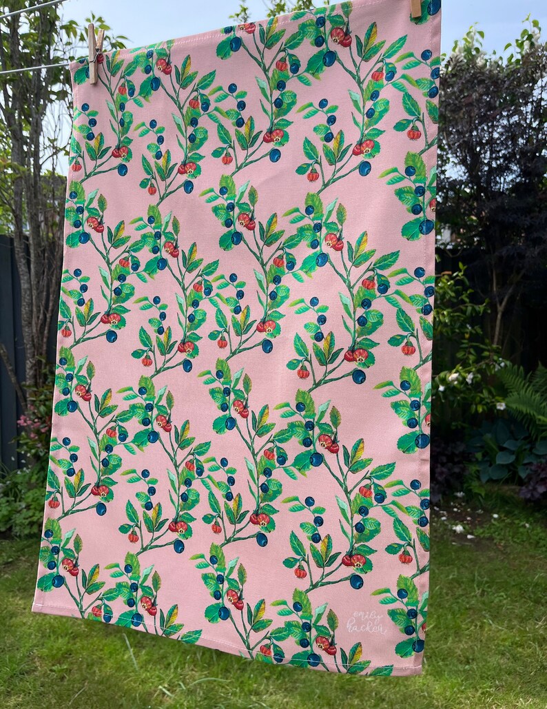 Bilberry Tea Towel