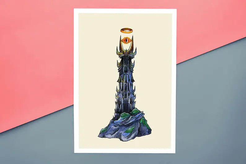 Eye of Sauron A5 Print