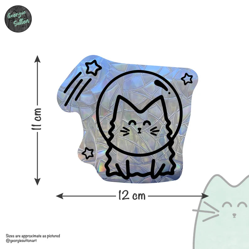 Space Cat Suncatcher