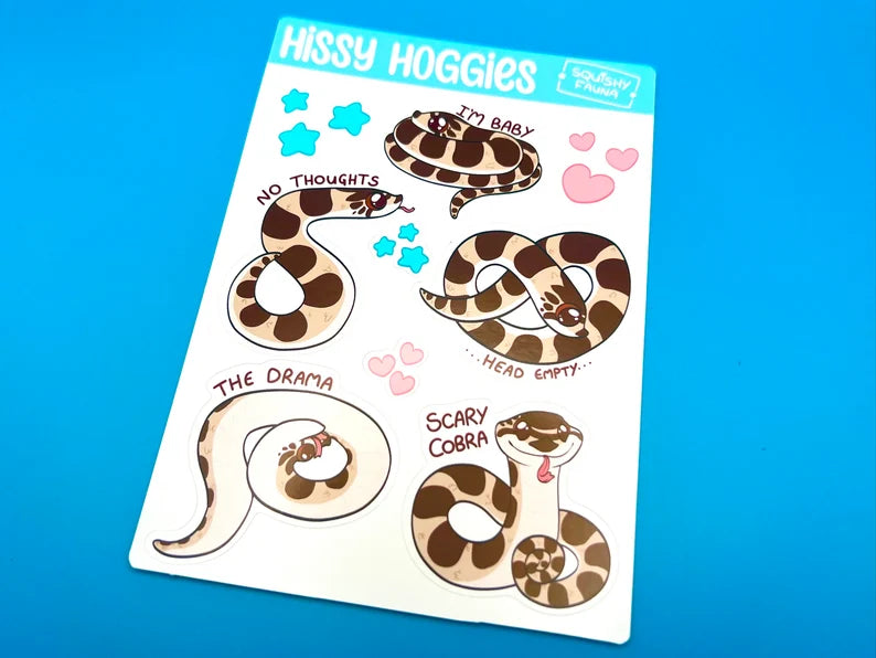 Hissy Hoggies Sticker Sheet