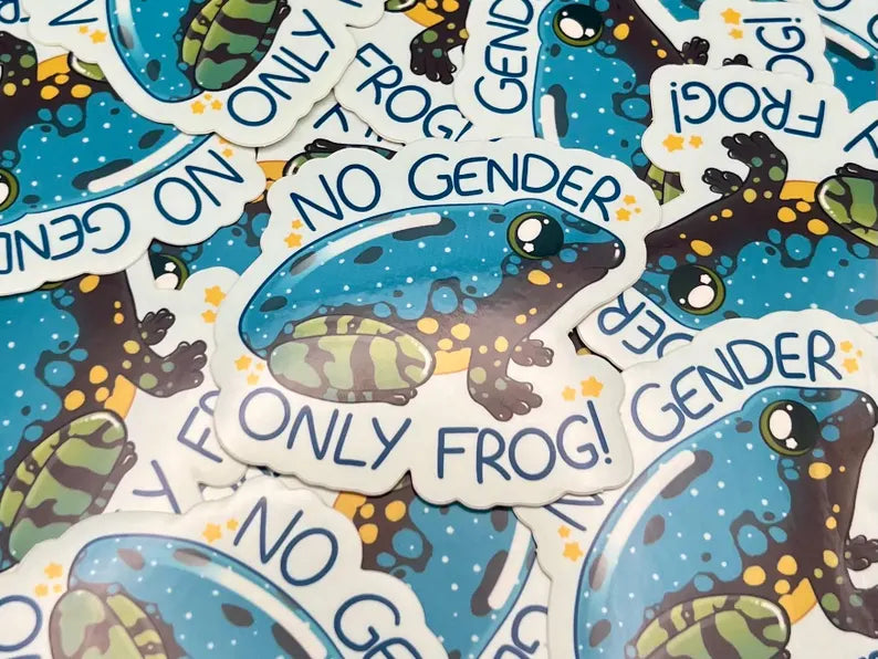 No Gender Only Frog Sticker