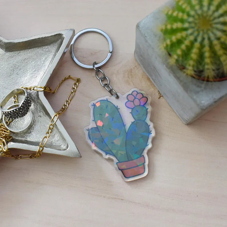 Cactus Keyring