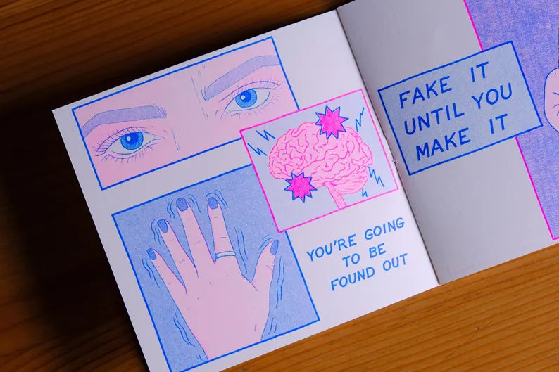 Overthinking Riso Printed ZIne