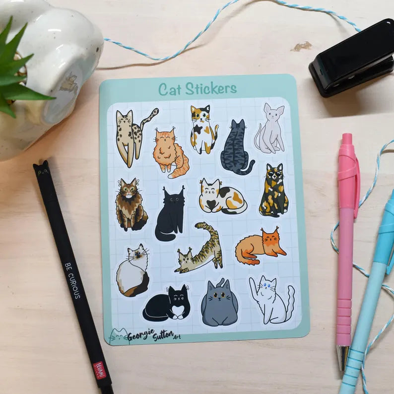 Cats Sticker Sheet