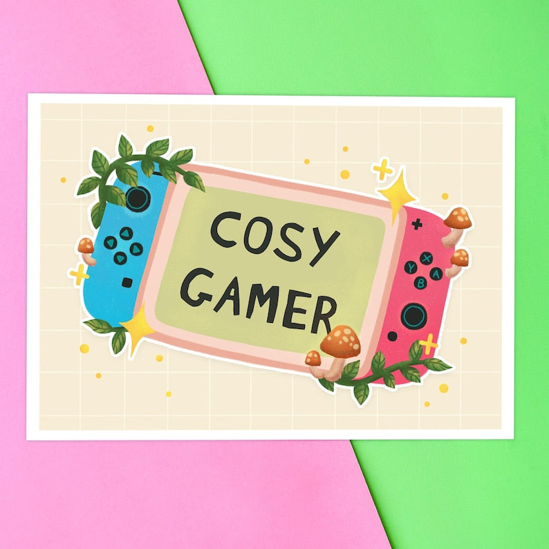 Cosy Gamer A5 Print