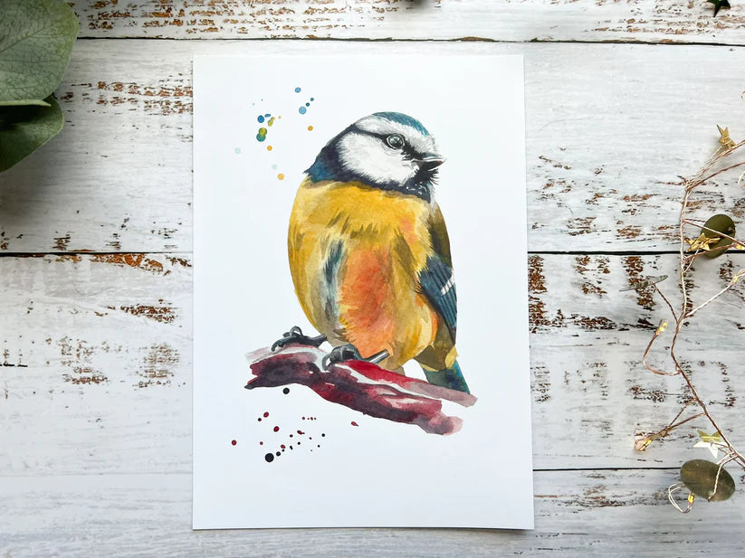 Blue Tit A4 Print