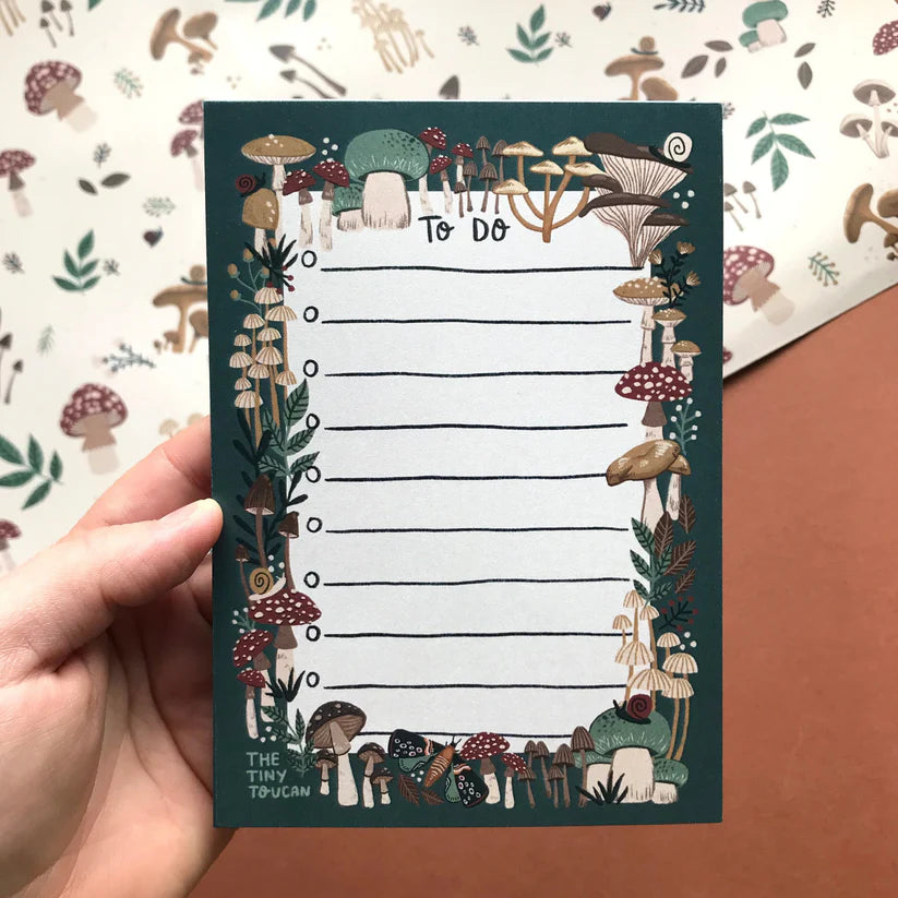 Mushroom Memo Pad