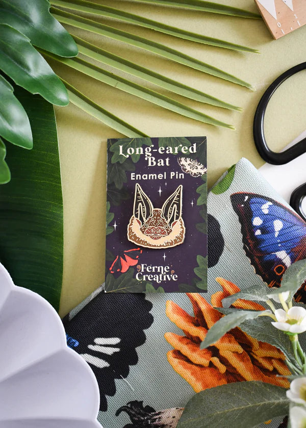 Long-eared Bat Enamel Pin