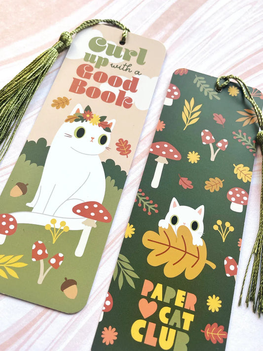 Curl Up With A Good Book Bookmark