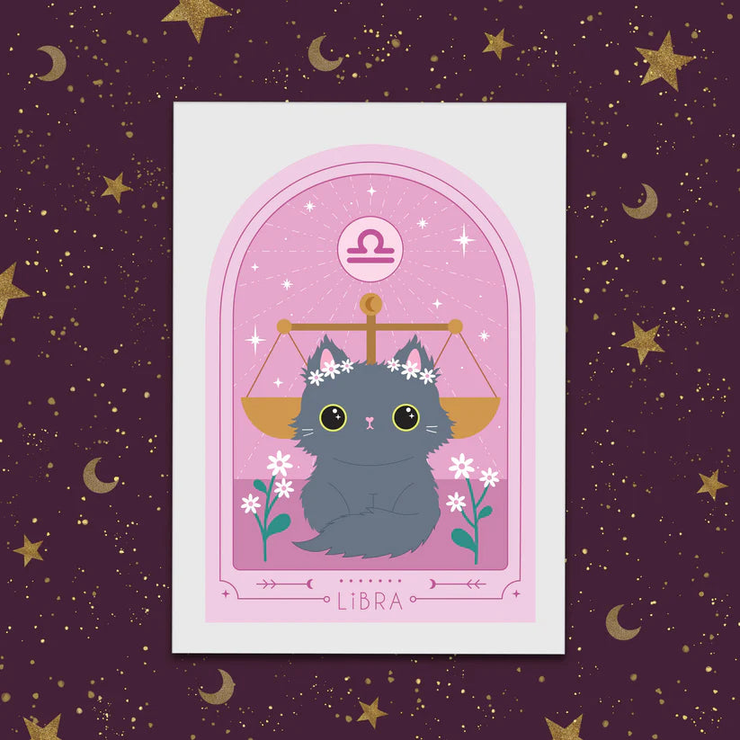 Libra Zodiac A5 Print
