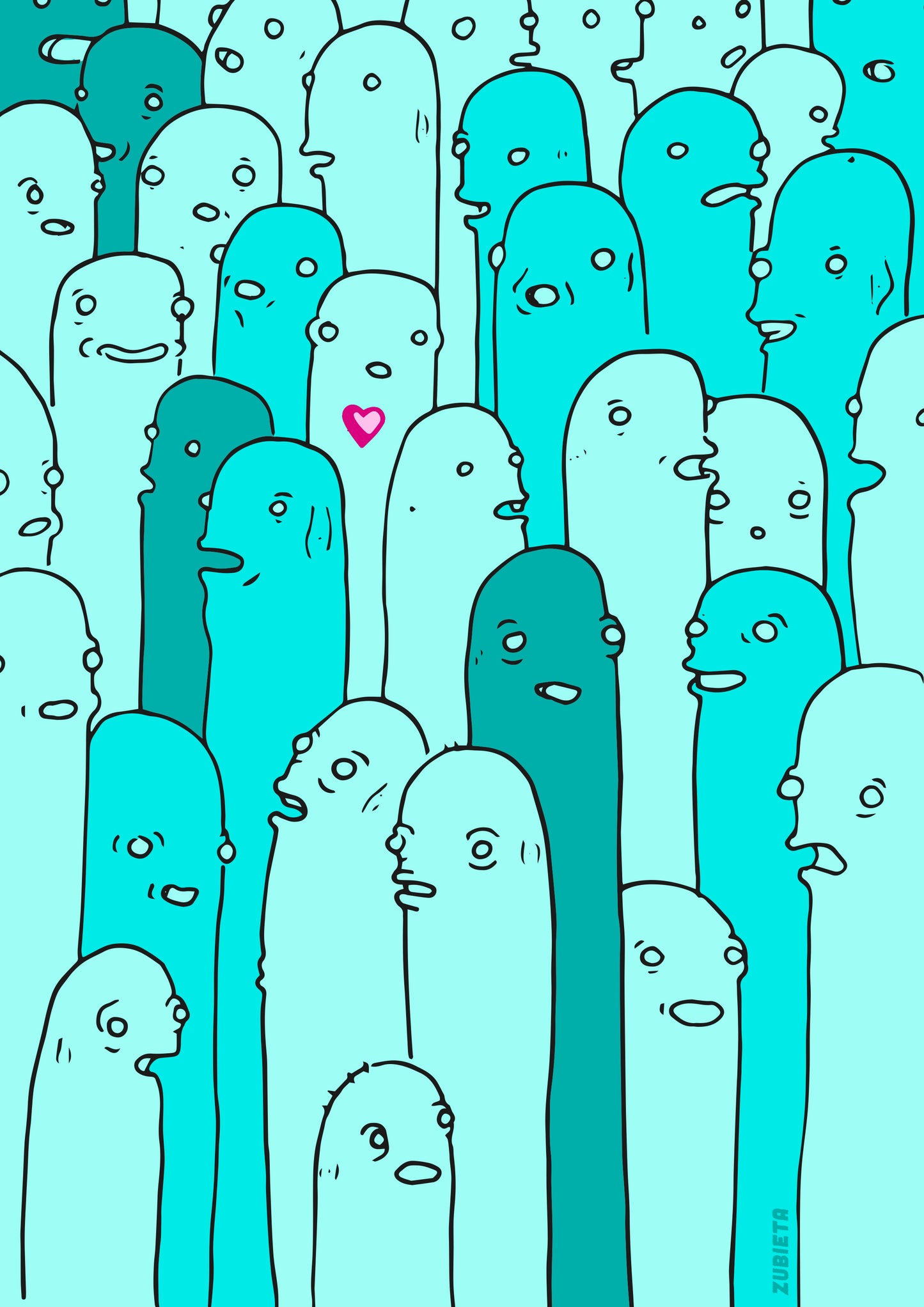 SOMEONE BLUE A3 PRINT