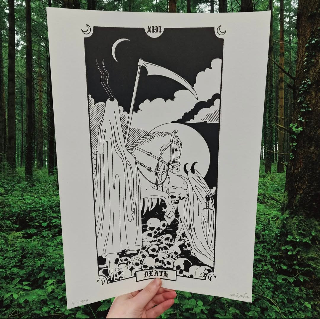 XIII . DEATH A3 Print