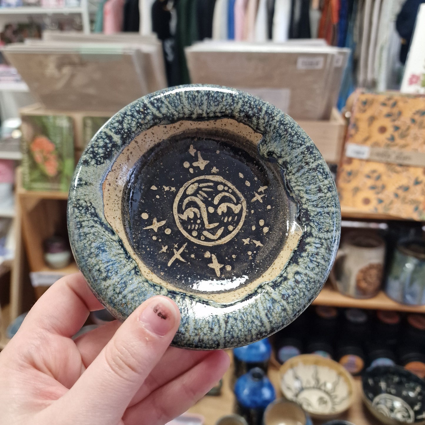 Small Moon Bubble Plate