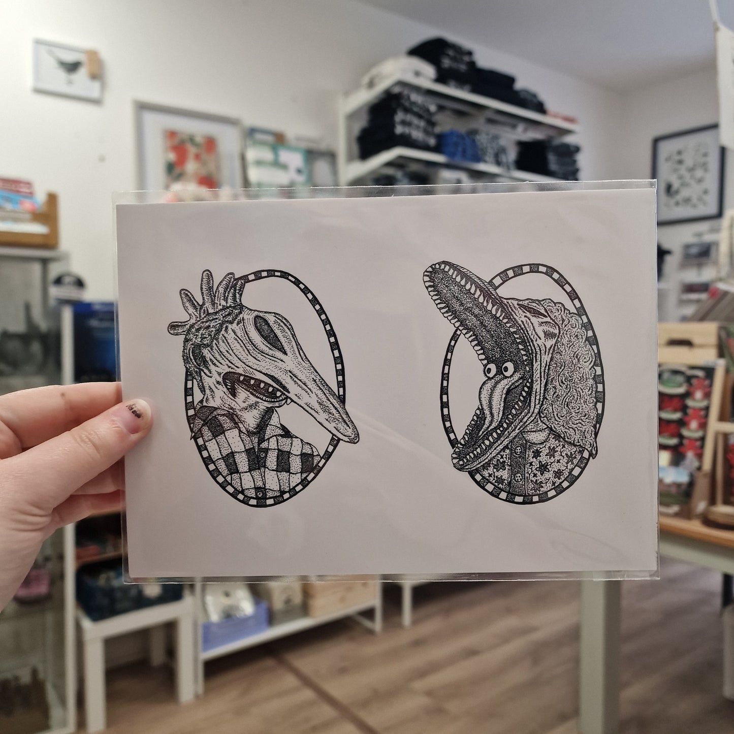 Adam and Barbara A5 Print